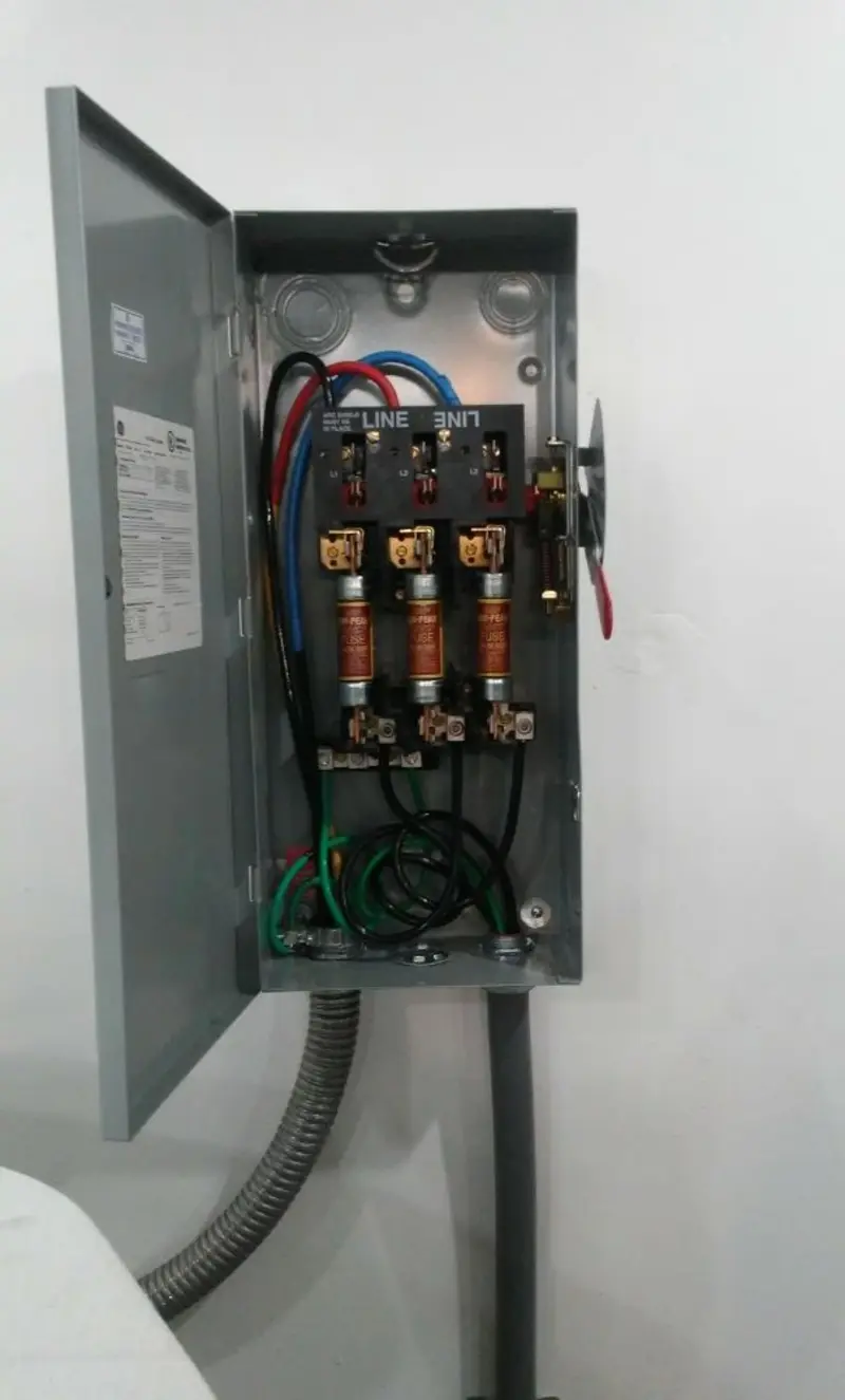 Three-phase disconnect switch installed for Electrical Wiring & Rewiring in Paoli